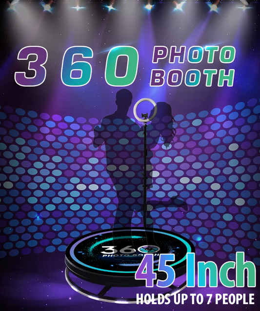 360 Photo Booth 45 inch - Holds 7 People