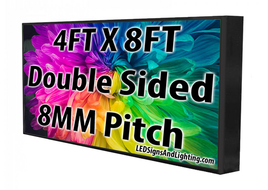 4' x 8' Full Color Programmable LED Sign - Double Sided - 8mm