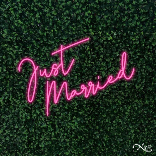  Just Married Neon Sign
