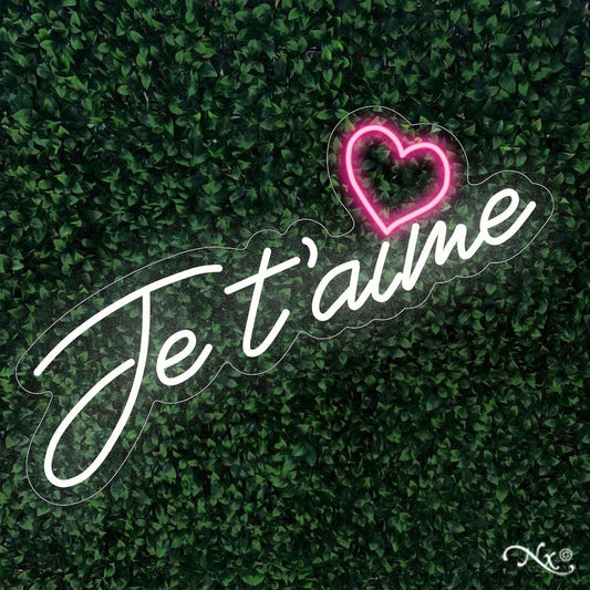 Je T'aime LED NEON SIGN