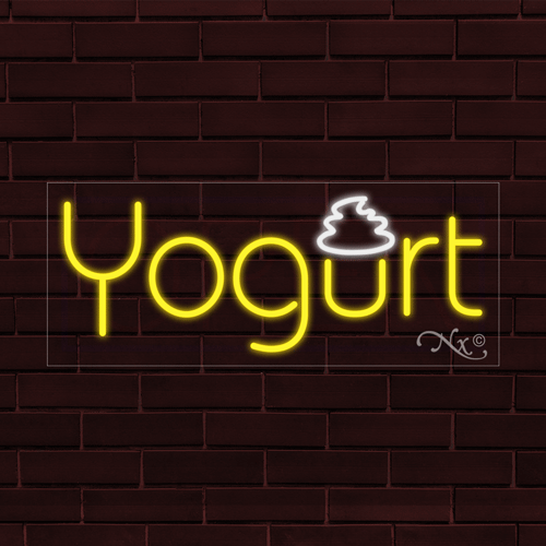 LED Yogurt Sign 32" x 13"