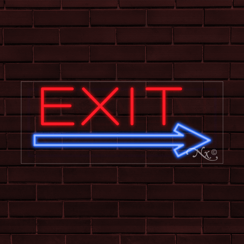 LED Exit Sign 32" x 13"