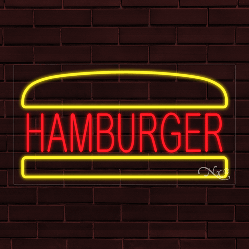 LED Hamburger Sign 37" x 20"