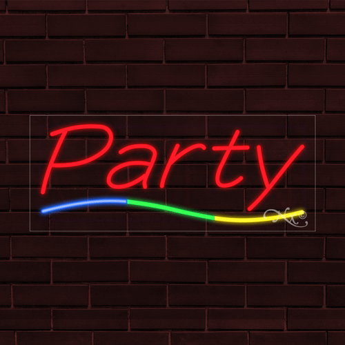 LED Party Sign 32" x 13"