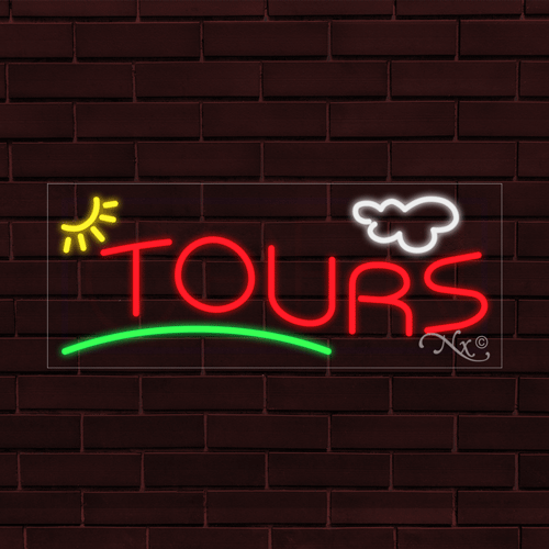 LED Tours Sign 32" x 13"