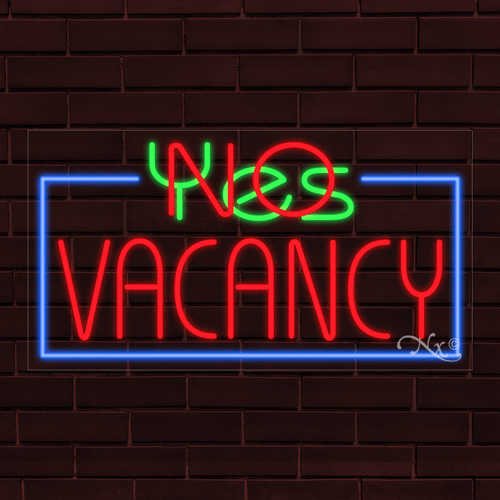 LED Yes/No Vacancy Sign 37" x 20"