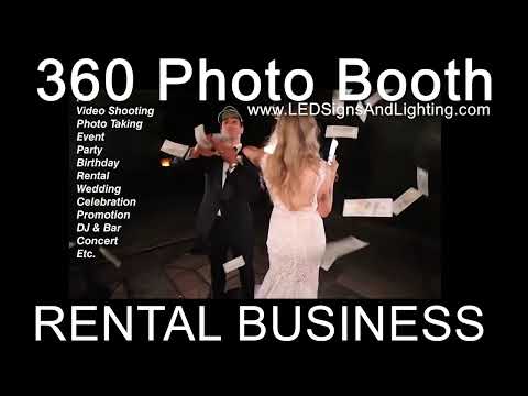 360 photo booth stock video